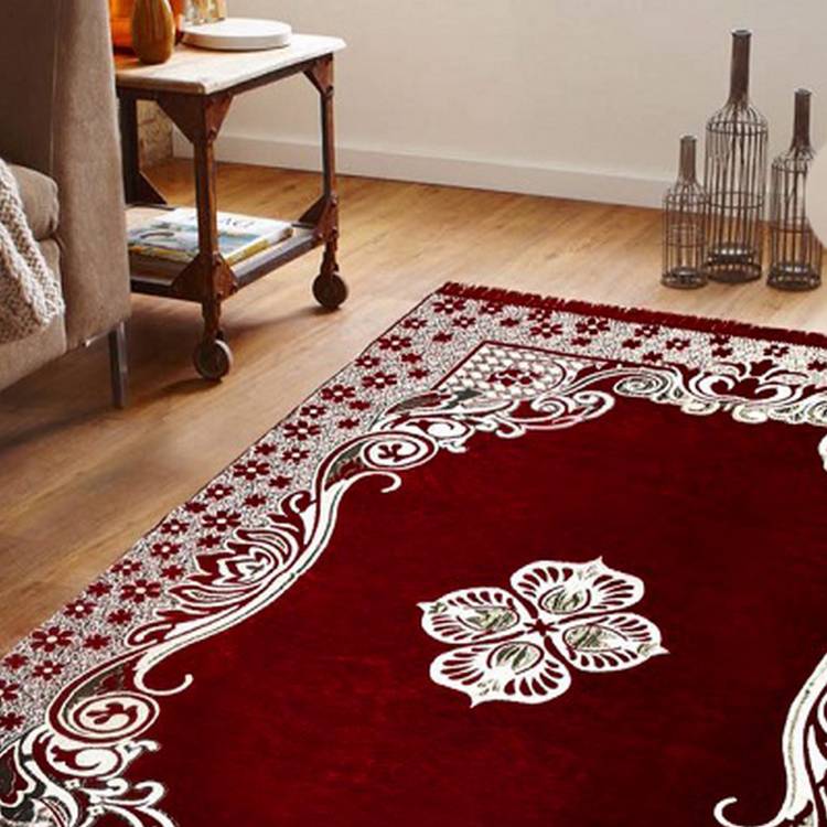 Edifice Couture Maroon Cotton Carpet