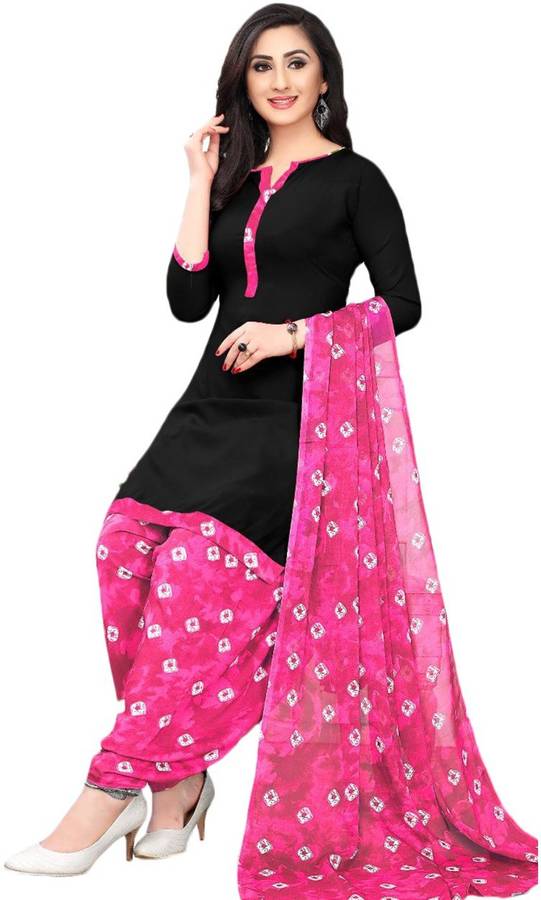Crepe Dyed Salwar Suit Material
