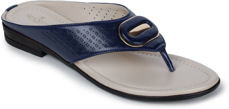 Women LAF-710 Blue Flats Sandal Price in India