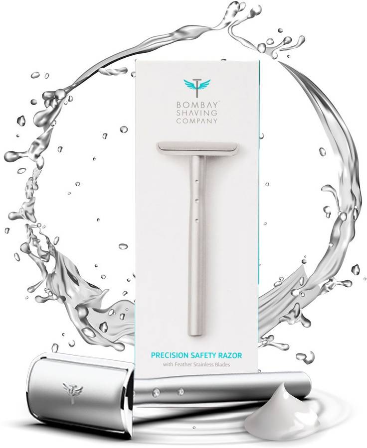 BOMBAY SHAVING COMPANY Precision Safety Razor | Smooth, One-stroke shave | Suitable for Sensitive Skin | Beginner-friendly| Made in India