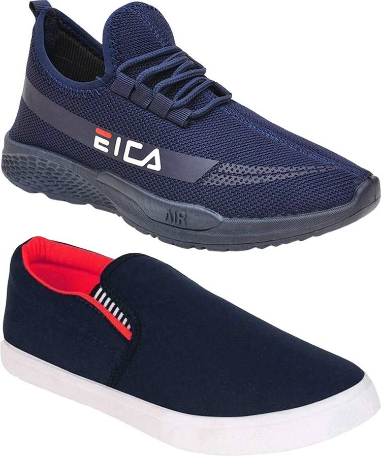 Lightweight Combo Pack Of 2 Trendy Sneakers Sneakers For Men