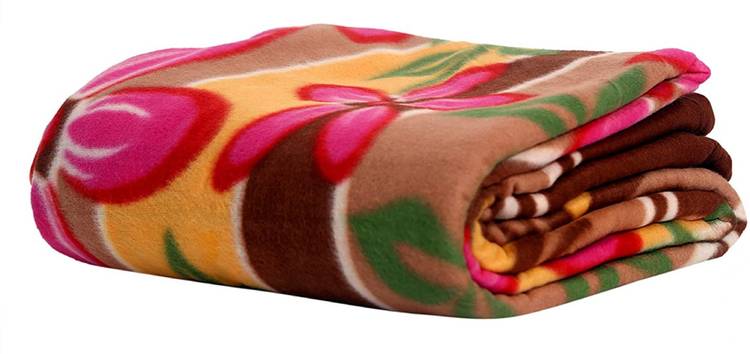 PALSAAI Floral Single Fleece Blanket