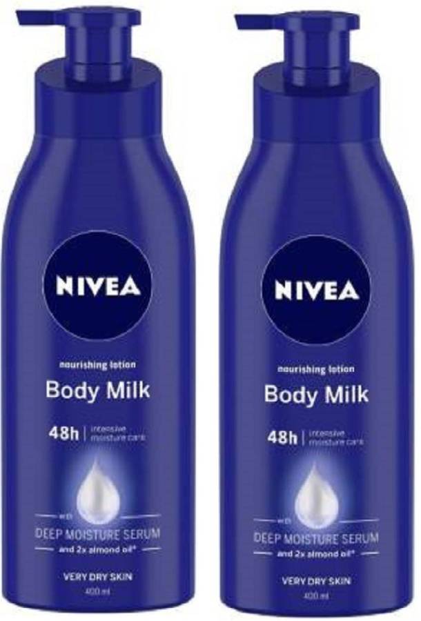 NIVEA Body Milk Nourishing Lotion 400ML PACK OF 2 Price in India