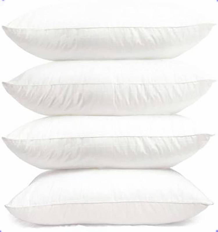 DYAANK Cotton Solid Sleeping Pillow Pack of 4