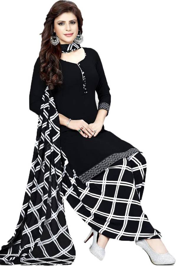 Cloth Factory Crepe Printed Salwar Suit Material