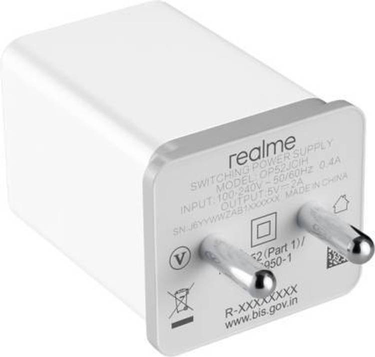 REALME Hi Speed Mobile Charger for F9 Pro 2 A Mobile Charger with Detachable Cable