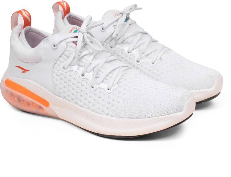 Rider-01 White Running Shoes for Men I Sport Shoes for Boys with Beads Technology Sole for Extra Jump I Memory Foam Insole For Men
