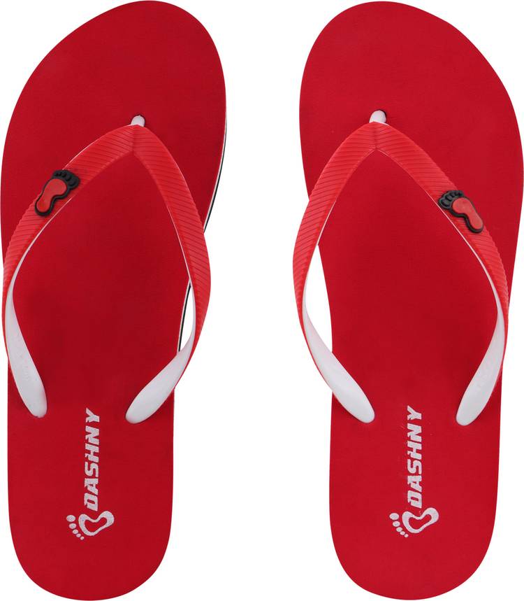 Comfortable Soft Slippers & Flip Flops For Women (Red) Slippers