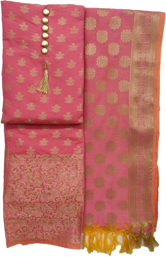 Chanderi Woven Salwar Suit Material Price in India