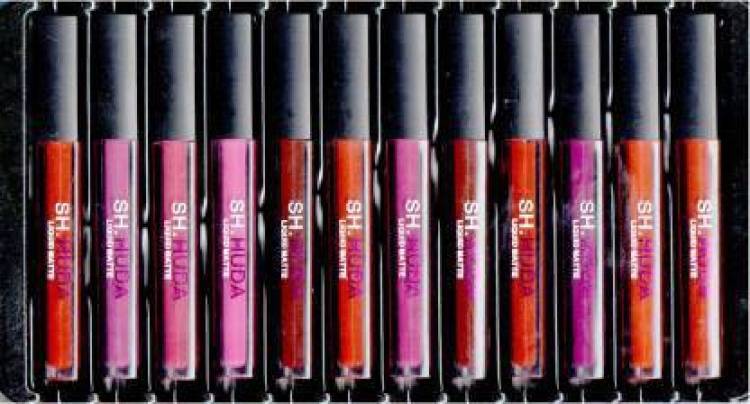 Sh.Huda 12 Piece Liquid Matte Lipstick Set Price in India