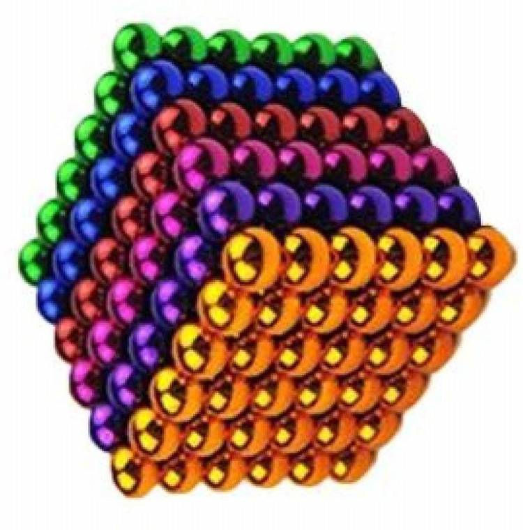 MagGravity Evergreen 216 pcs 6X6 cube of 6 colors 5mm Magnetic Balls- Engage Yourself with Creativity