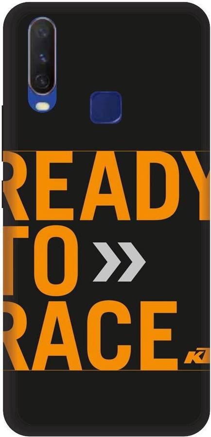 PRINTVEESTA Back Cover for Vivo Y17 Ready To Race Text Printed Back Cover