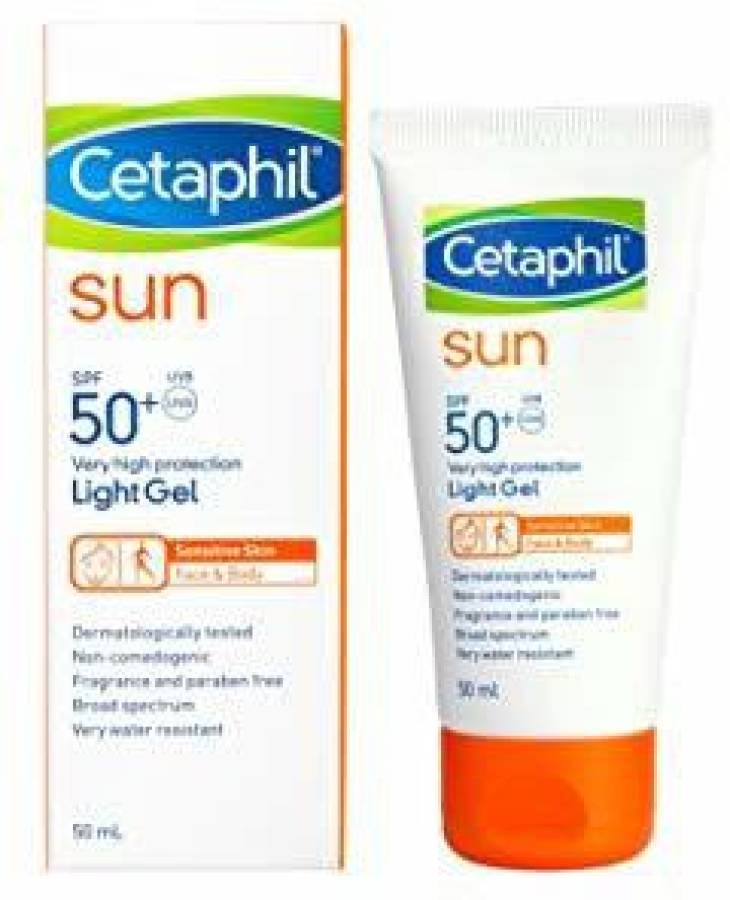 Cetaphil Sun SPF 50 Very High Protection Light Gel 50ml - SPF 50 + PA+ Price in India