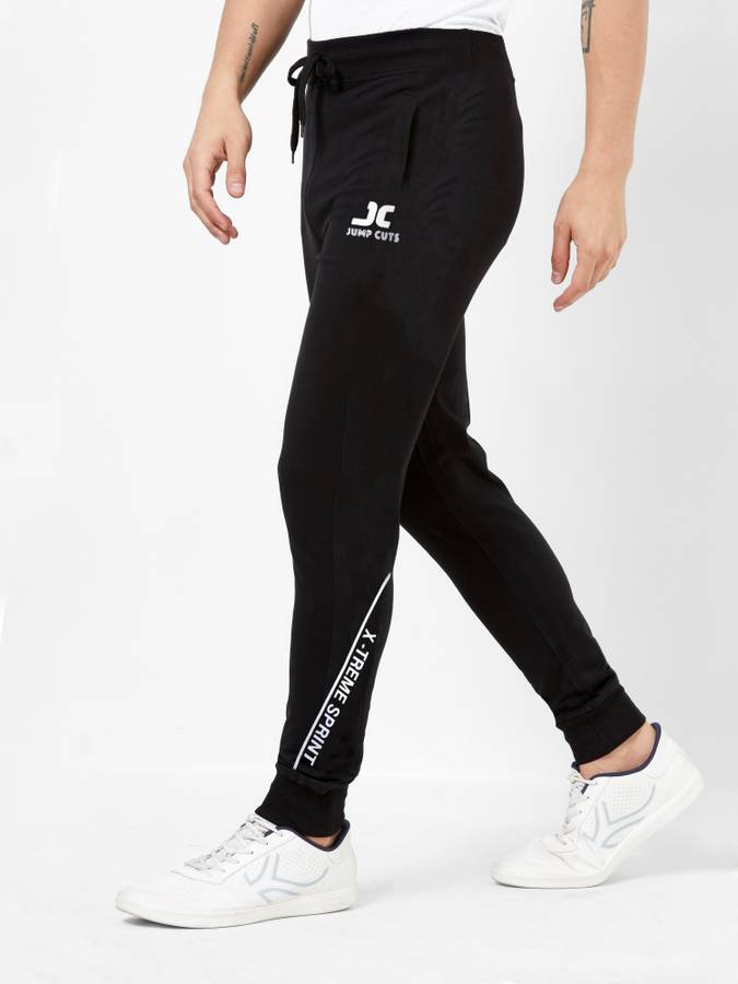 Striped Men Black, White Track Pants