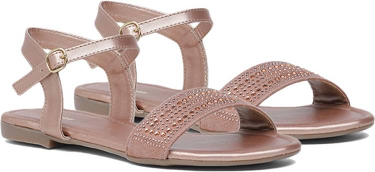 Women DIYA SANDAL Pink Flats Sandal Price in India