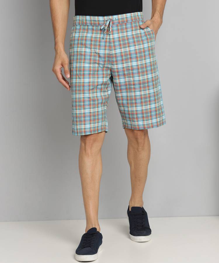 Checkered Men Multicolor Bermuda Shorts