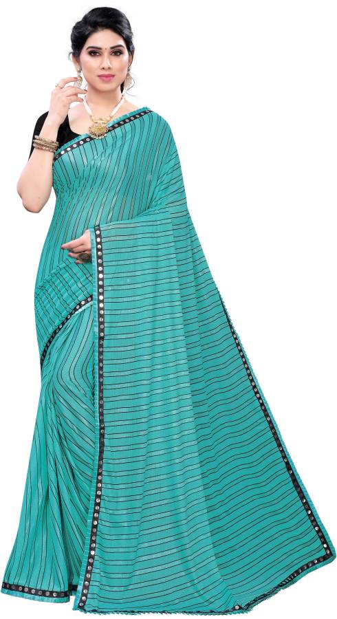 Embellished Daily Wear Silk Blend Saree Price in India