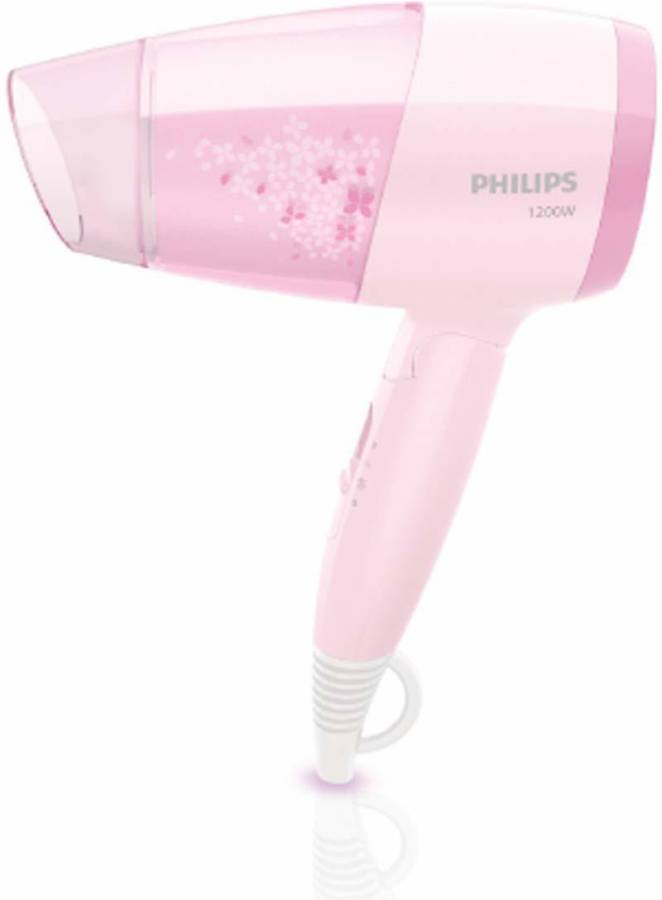 PHILIPS BHC017/00 Thermoprotect 1200W with Air Concentrator + Diffuser Attachment (Pink) Hair Dryer Price in India