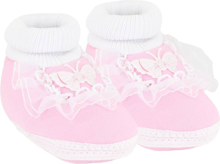 Neska Moda Baby Girls & Baby Boys Butterfly 0 To 12 Month Frill Booties