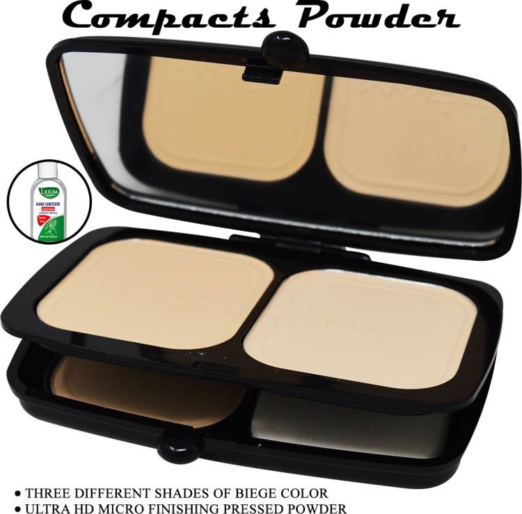 MARS Smooth Mousse Compact Powder, (P409-01), 24g With Lilium Hand Cleanser Compact Price in India