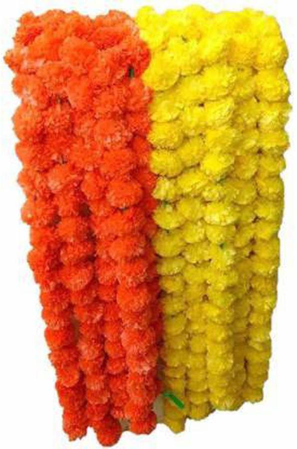 juipters Orange, Yellow Marigold Artificial Flower