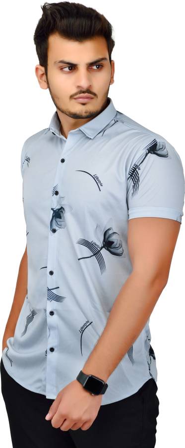 Men Regular Fit Floral Print Casual Shirt Price in India