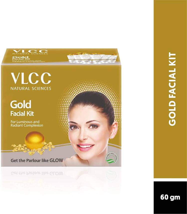 VLCC NATURAL SCIENCES GET THE PARLOUR LIKE GLOW GOLD FACIAL KIT EPIC Price in India