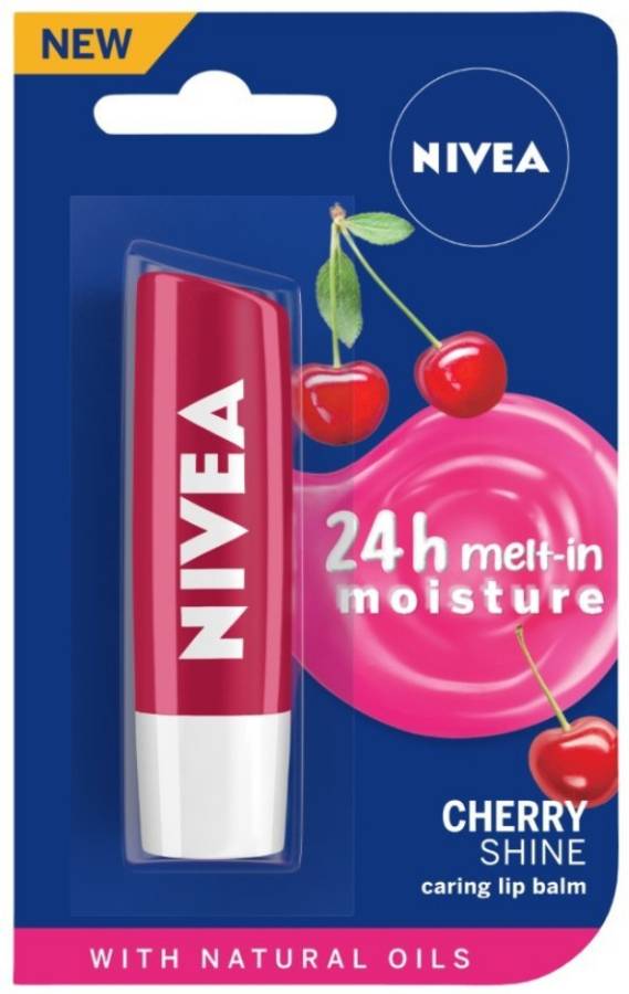 NIVEA Shine Caring Lip Balm Cherry Price in India