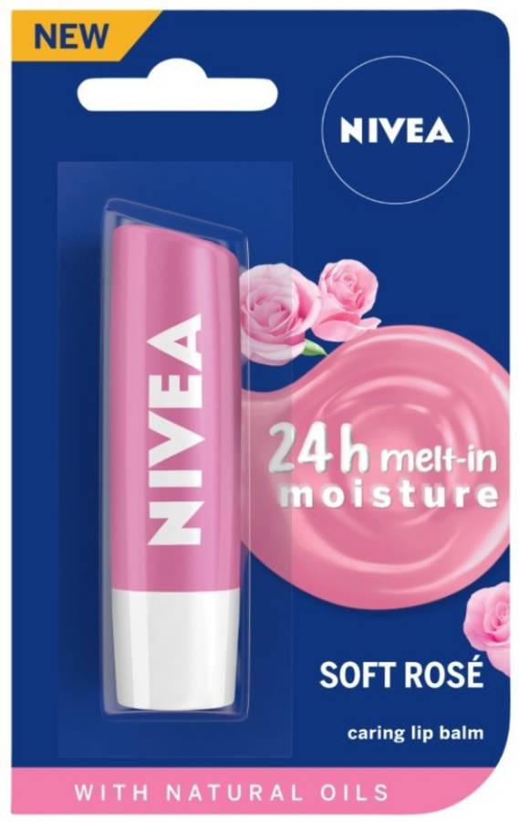 NIVEA Caring Lip Balm Soft Rose Price in India