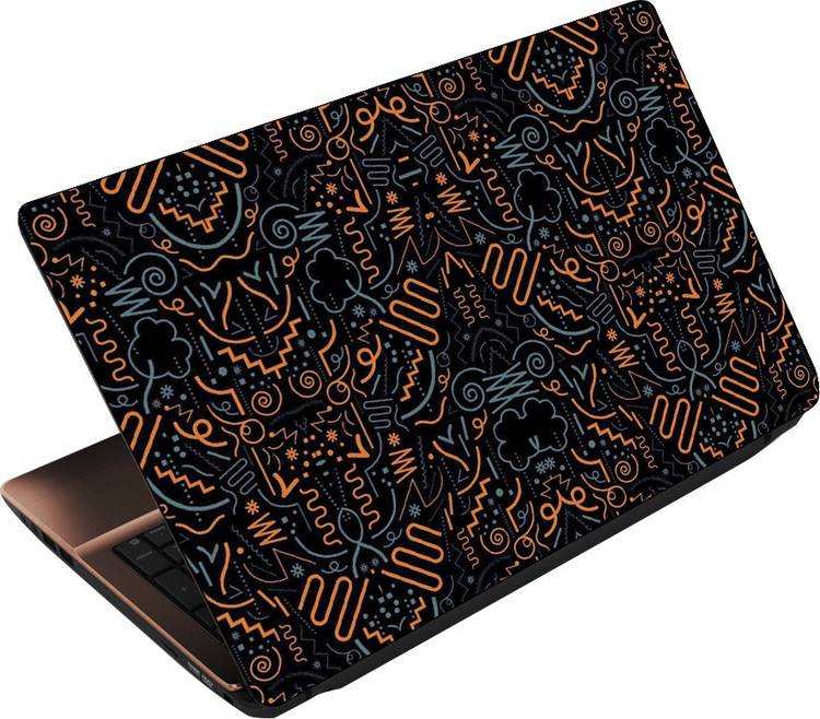 Anweshas Printed on 3M Vinyl Premium Quality HD UV Printed Bubble Free Easy to Install Laptop Skin Sticker - Spiral Abstract 3M Self Adhesive Vinyl Laptop Decal 15.6