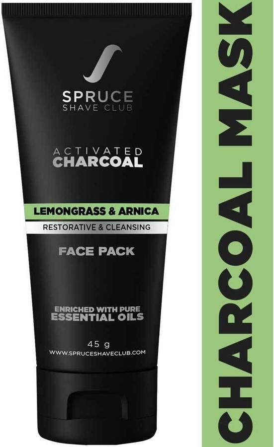 Spruce Shave Club Charcoal Mask for Blackhead Removal & Brighter Skin