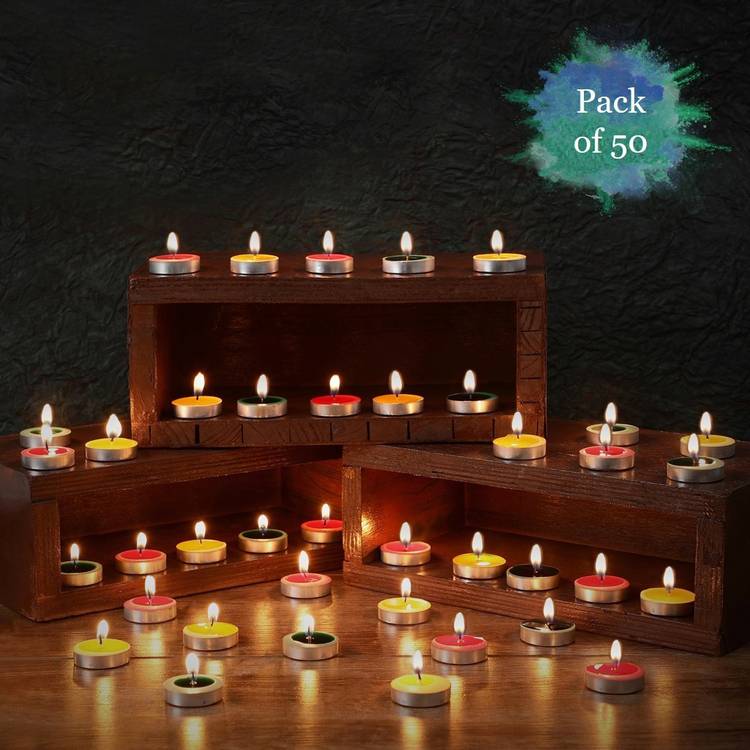 Flipkart SmartBuy 50Pcs Multicolored Candle
