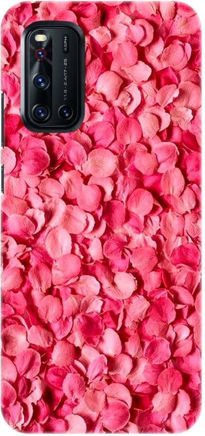 Coffer Back Cover for Vivo V19 (Red Rose Leaves)