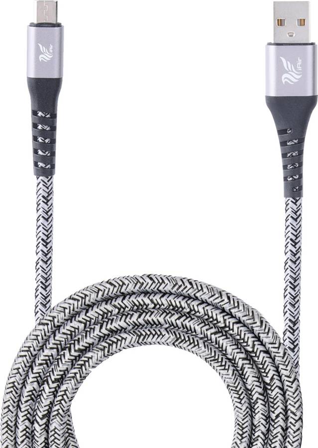 IAIR D10 Nylon Braided Fast Charging and Data Sync Cable 1.25 m Micro USB Cable