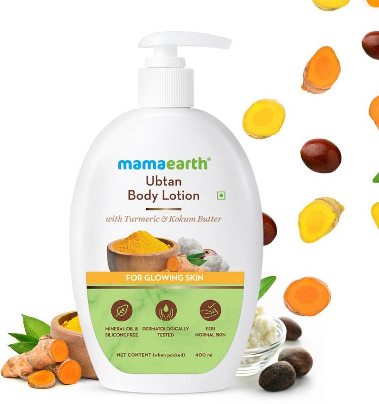 MamaEarth Body Lotion with Turmeric & Kokum Butter for Glowing Skin Price in India