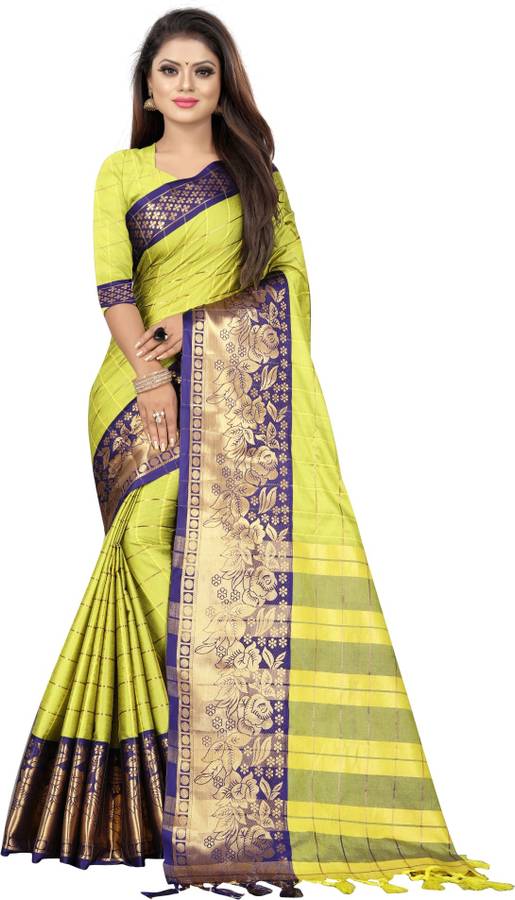 Woven Bollywood Cotton Silk Saree