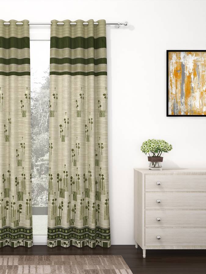 Story@home 215 cm (7 ft) Jacquard Door Curtain Single Curtain