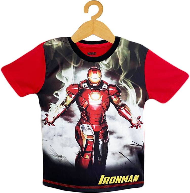 Boys Printed Pure Cotton T Shirt Price in India