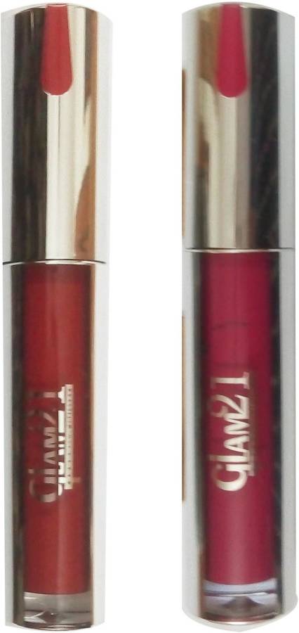 Glam21 1 KISS PROOF NON TRANSFER PINK SILK SHADE LIP GLOSS ( 6 GM) + 1 KISS PROOF NON TRANSFER DARK MAROON SHADE LIP GLOSS ( 6 GM) Price in India