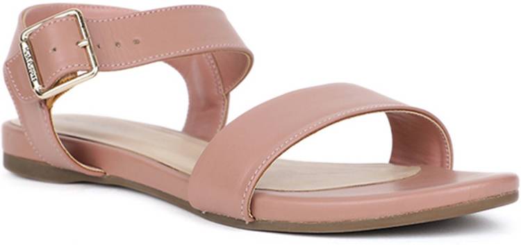 Women Pink Flats Sandal Price in India