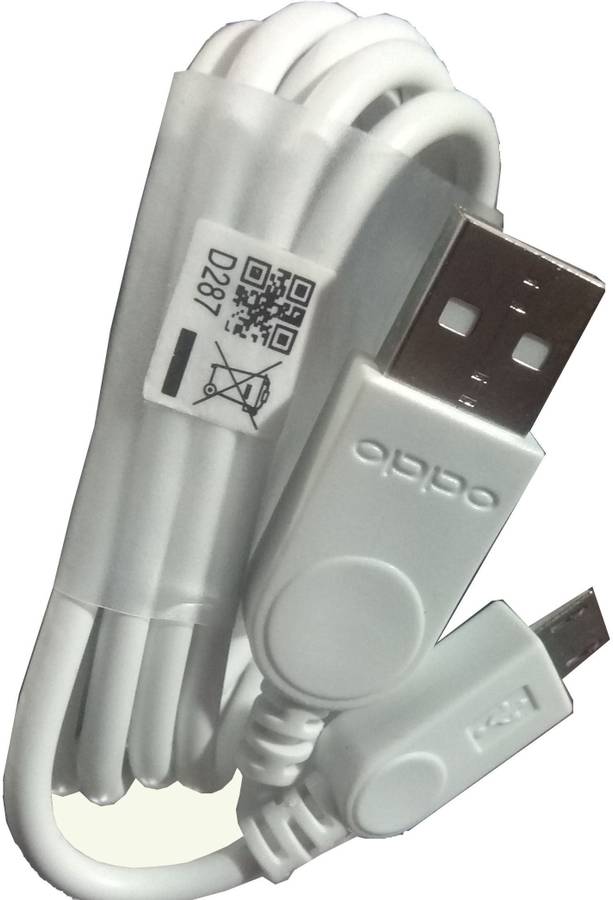 OPPO Data Cable With 2.4 Amp. Fast Charging Speed 2.4 A 1 m Metal Braided Micro USB Cable