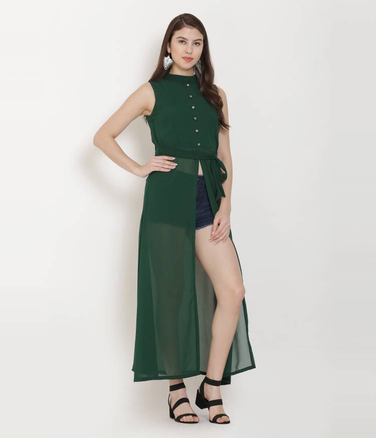 Women Shirt Green Dress Price in India