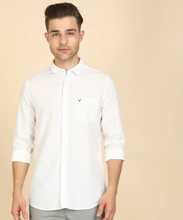 Anti-Bacterial Men Slim Fit Self Design Cut Away Collar Casual Shirt Price in India