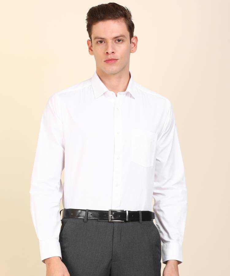 Men Regular Fit Self Design Formal Shirt