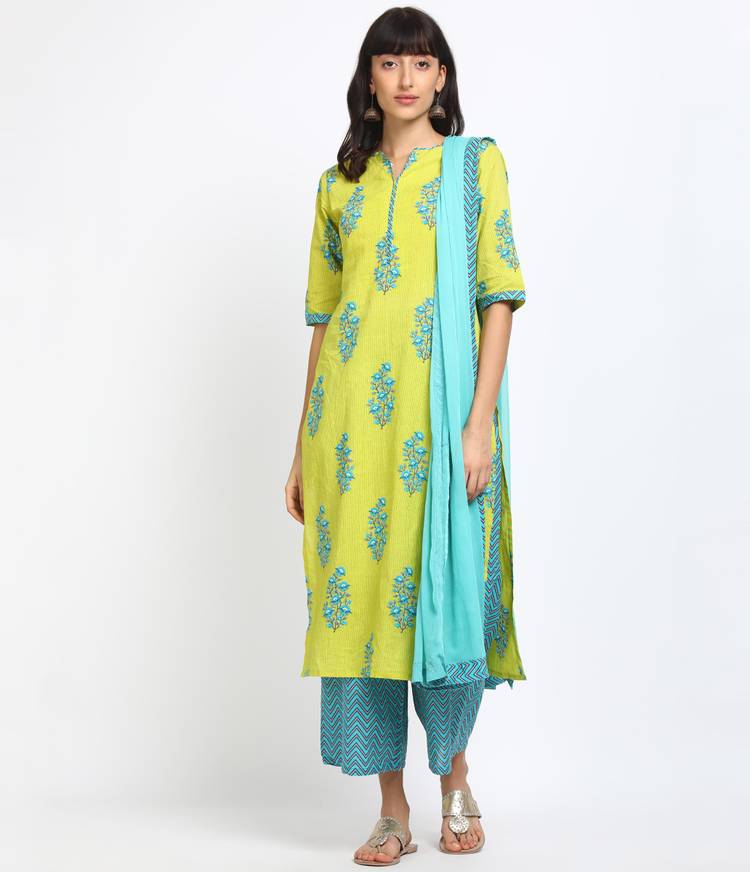 Women Kurta and Palazzo Set Pure Cotton
