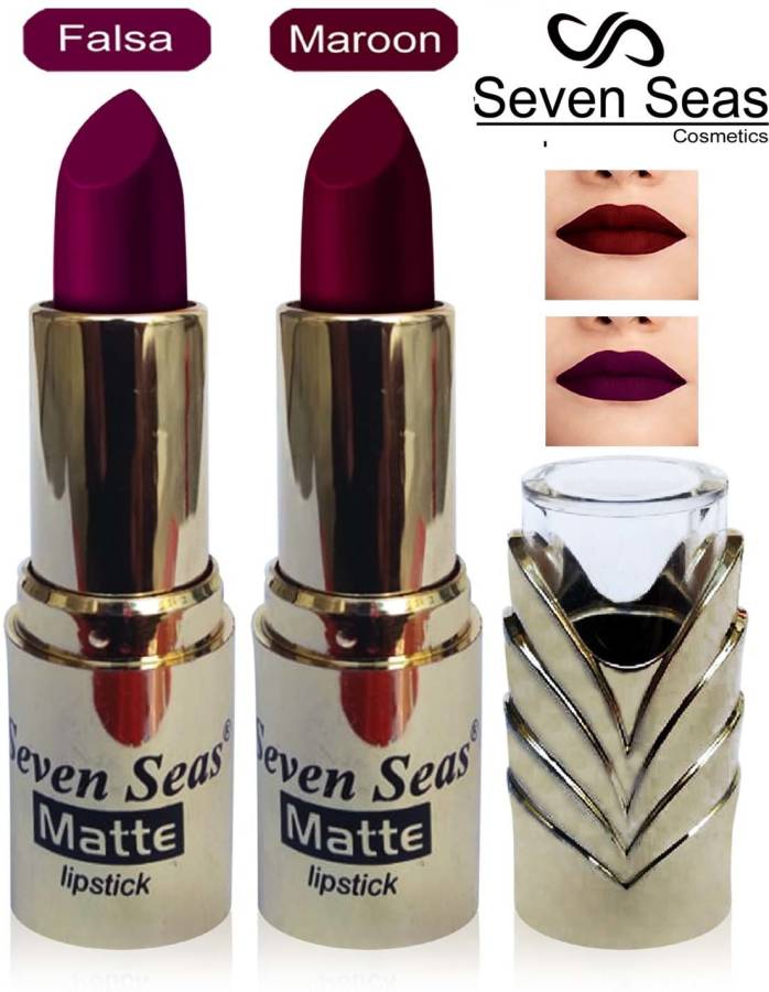 Seven Seas Professional matte lipsticks women comsetics makeup combo set of 2 Price in India