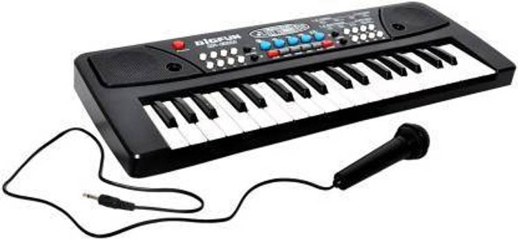 Mahi Zone Original Piano Keyboard Toy with Microphone, USB Power Cable & Sound Recording Function Analog Portable Keyboard