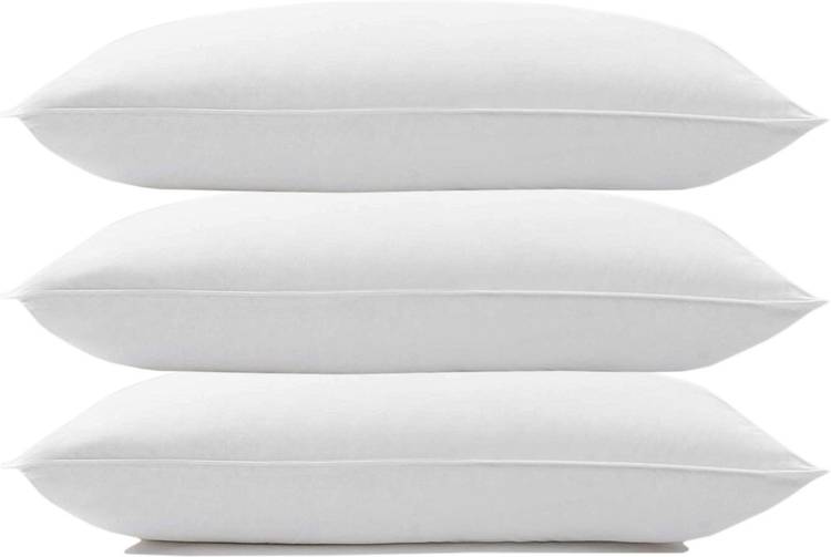 BC Comforts Microfibre Solid Sleeping Pillow Pack of 3