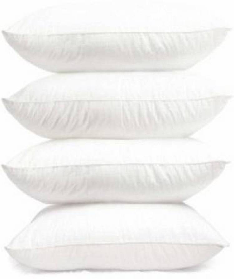 JABA Microfibre, Cotton Solid Sleeping Pillow Pack of 4