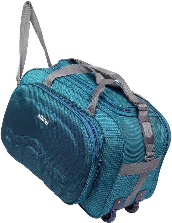 Airish (Expandable) Expandable) Waterproof Polyester Lightweight 50 L Luggage Travel Duffel Bag with 2 Wheels Travel Duffel Bag Travel Duffel Bag